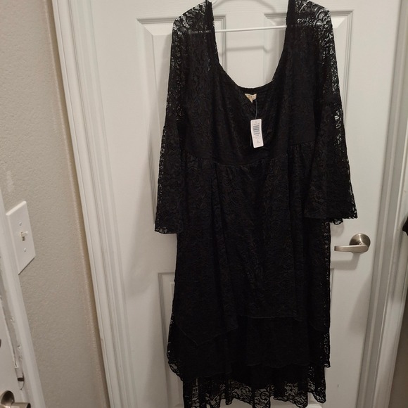 torrid Dresses & Skirts - NEW Torrid Festi Festival Black Lace Tiered Maxi Dress Plus Size 3 3X
